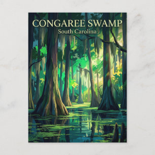 Cartão Postal Parque Nacional Congaree Carolina do Sul