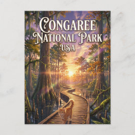 Cartão Postal Parque Nacional Congaree EUA