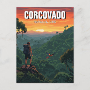 Cartão Postal Parque Nacional Costa Rica Corcovado