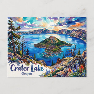 Cartão Postal Parque Nacional Crater Lake EUA