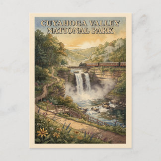 Cartão Postal Parque Nacional Cuyahoga Valley Brandywine Falls