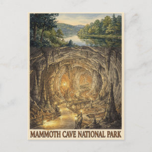 Cartão Postal Parque Nacional da Caverna Mammoth Viagem de Caver