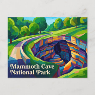 Cartão Postal Parque Nacional da Mammoth Cave, Kentucky, EUA