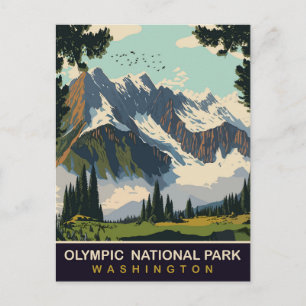 Cartão Postal Parque Nacional da olimpiadas, WA, Viagem
