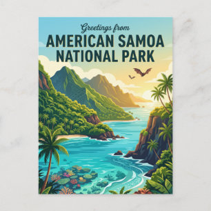 Cartão Postal Parque Nacional da Samoa Americana