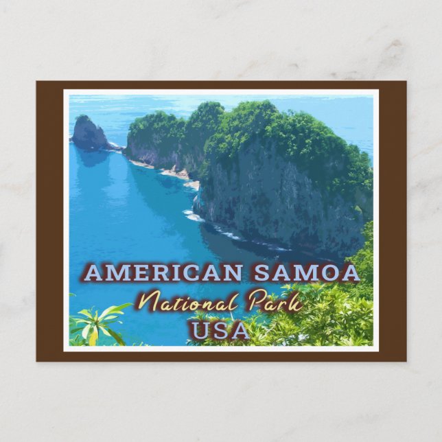 CARTÃO POSTAL PARQUE NACIONAL DA SAMOA AMERICANA - SAMOA AMERICA (Frente)