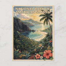 Parque Nacional da Samoa Americana Viagem Vintage