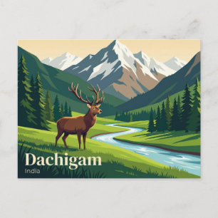 Cartão Postal Parque Nacional Dachigam Índia