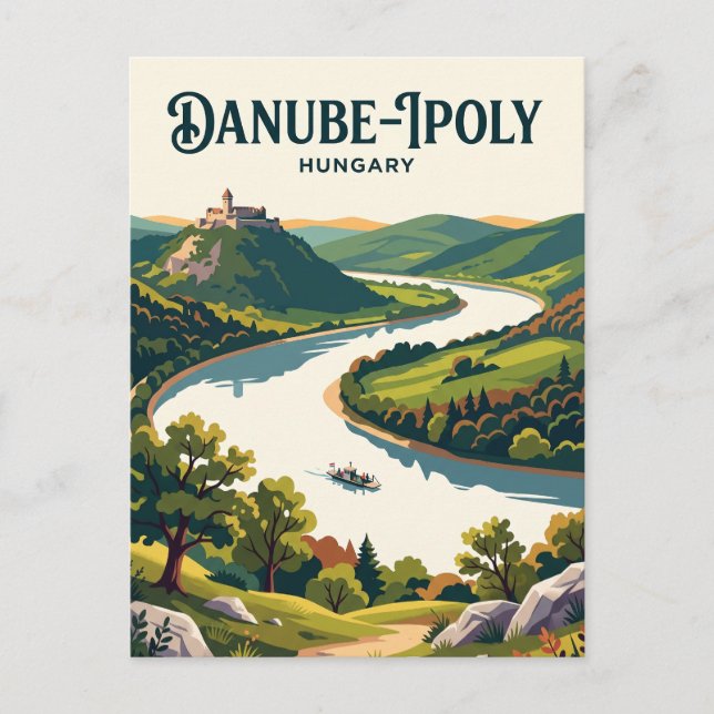 Cartão Postal Parque Nacional Danube-Ipoly Hungria (Frente)