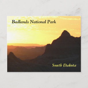 Cartão postal "Parque Nacional das Badlands"