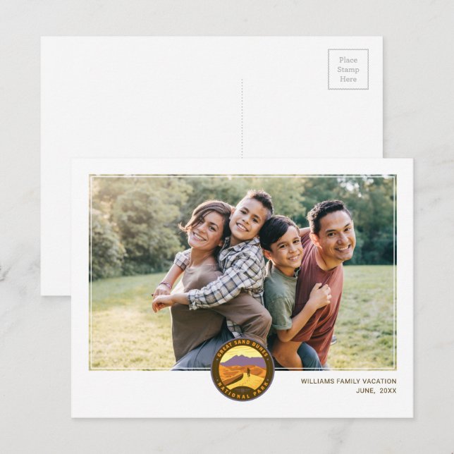 Cartão Postal Parque Nacional das Grandes Dunas de Areia (Frente/Verso)