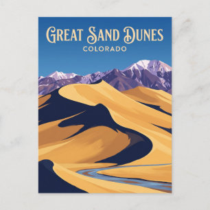 Cartão Postal Parque Nacional das Grandes Dunas de Areia Colorad