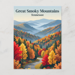 Cartão Postal Parque Nacional das Grandes Montanhas Fumosas EUA