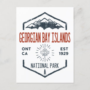 Cartão Postal Parque Nacional das Ilhas da Baía Georgiana, Canad