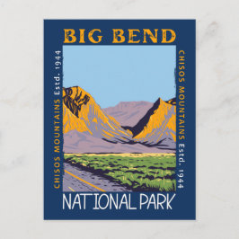 Cartão Postal Parque Nacional de Big Bend, Chisos Mountain, se a