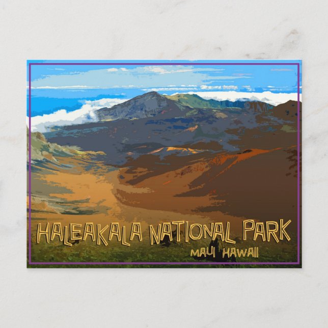 Cartão Postal Parque Nacional de Haleakala, Maui Hawaii (Frente)