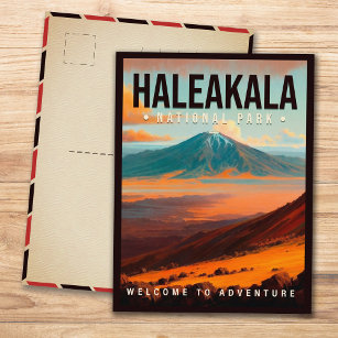 Cartão Postal Parque Nacional de Haleakala Maui Hawaii Vintage