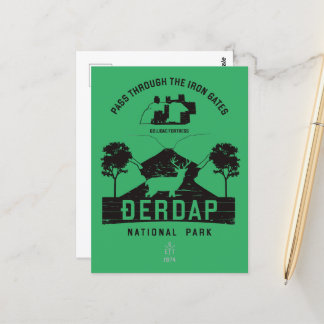 Cartão Postal Parque Nacional de Iron Gates Black Design