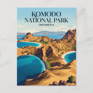 Cartão Postal Parque Nacional de Komodo Indonésia