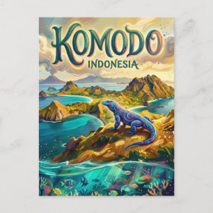 Cartão Postal Parque Nacional de Komodo Indonésia