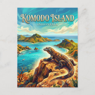 Cartão Postal Parque Nacional de Komodo Indonésia