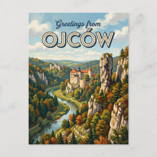 Cartão Postal Parque Nacional de Ojców Polônia