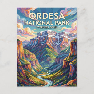 Cartão Postal Parque Nacional de Ordesa y Monte Perdido Espanha