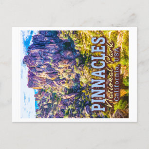 CARTÃO POSTAL PARQUE NACIONAL DE PINNACLES - ESTADOS UNIDOS DA C