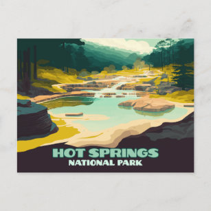 Cartão Postal Parque Nacional de Primaveras Quentes do Arkansas 