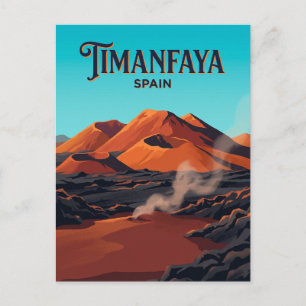 Cartão Postal Parque Nacional de Timanfaya Espanha