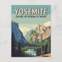 Parque Nacional de Vintage Yosemite, a meio do dom