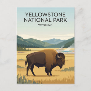 Cartão Postal Parque Nacional de Yellowstone EUA