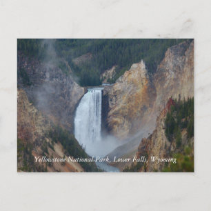 Cartão Postal Parque nacional de Yellowstone, mais baixo Fa…