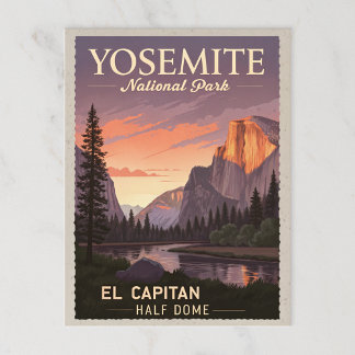 Cartão Postal parque nacional de Yosemite