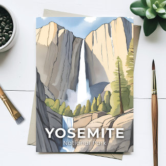 Cartão Postal Parque Nacional de Yosemite | Aquarela Viagem