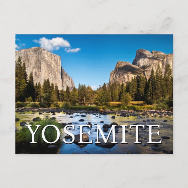 Cartão Postal Parque Nacional de Yosemite, Califórnia | Obrigado (Frente)