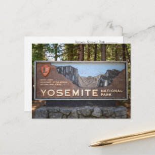 Cartão Postal Parque Nacional de Yosemite – Fotografia de Viagen