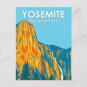 Cartão Postal Parque Nacional de Yosemite Sentinel Fall Califórn