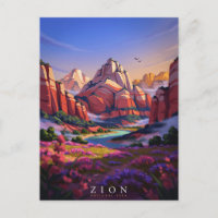 Parque Nacional de Zion Canyon Vermelho