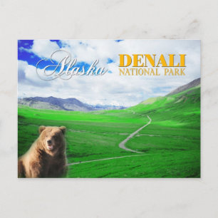 Cartão Postal Parque Nacional Denali, Alasca