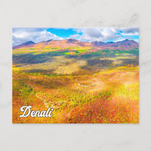 Cartão Postal Parque Nacional Denali e Reserva, Alasca