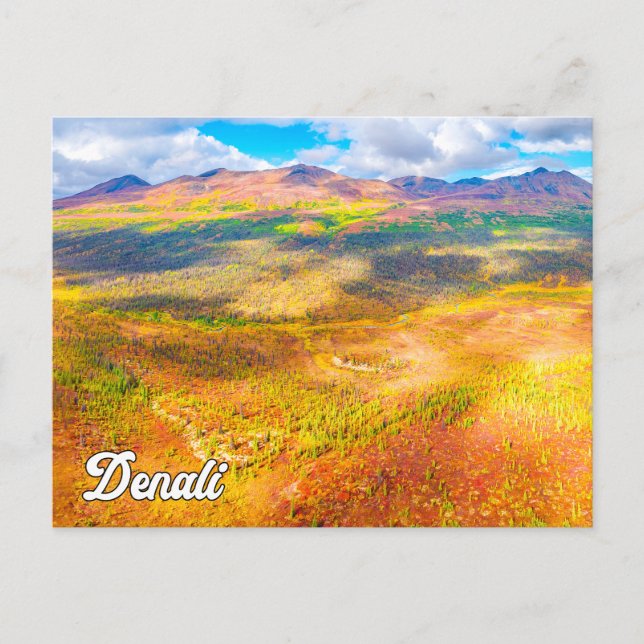 Cartão Postal Parque Nacional Denali e Reserva, Alasca (Frente)