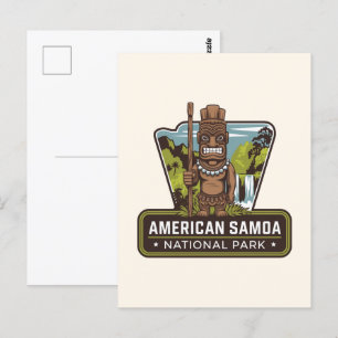 Cartão Postal Parque Nacional do Crachá Samoa Americano