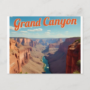 Cartão Postal Parque Nacional do Grand Canyon Arizona Retro