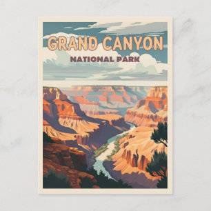 Cartão Postal Parque Nacional do Grand Canyon - Uma Maravilha Na
