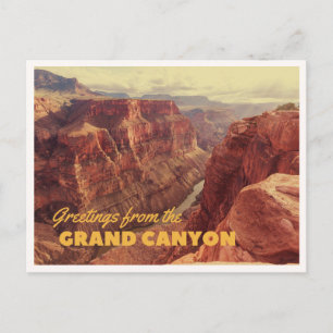 Cartão Postal Parque Nacional do Grand Canyon Viagem Retro Vinta