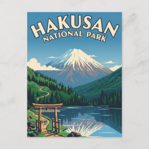 Cartão Postal Parque Nacional do Japão Hakusan
