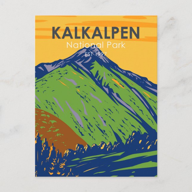 Cartão Postal Parque Nacional do Kalkalpen Áustria Vintage (Frente)