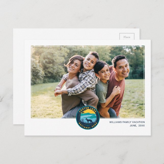 Cartão Postal Parque Nacional do Lago Crater (Frente/Verso)