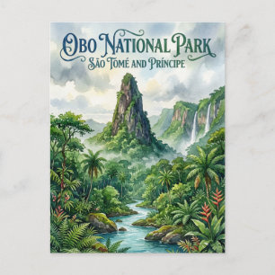 Cartão Postal Parque Nacional do Obo São Tomé e Príncipe